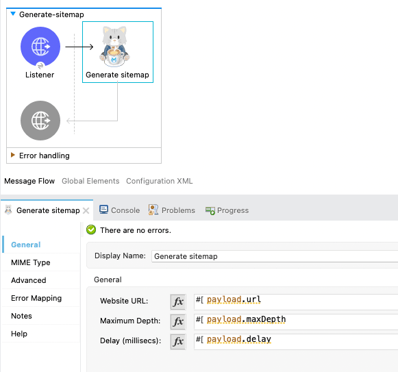 Generate a sitemap