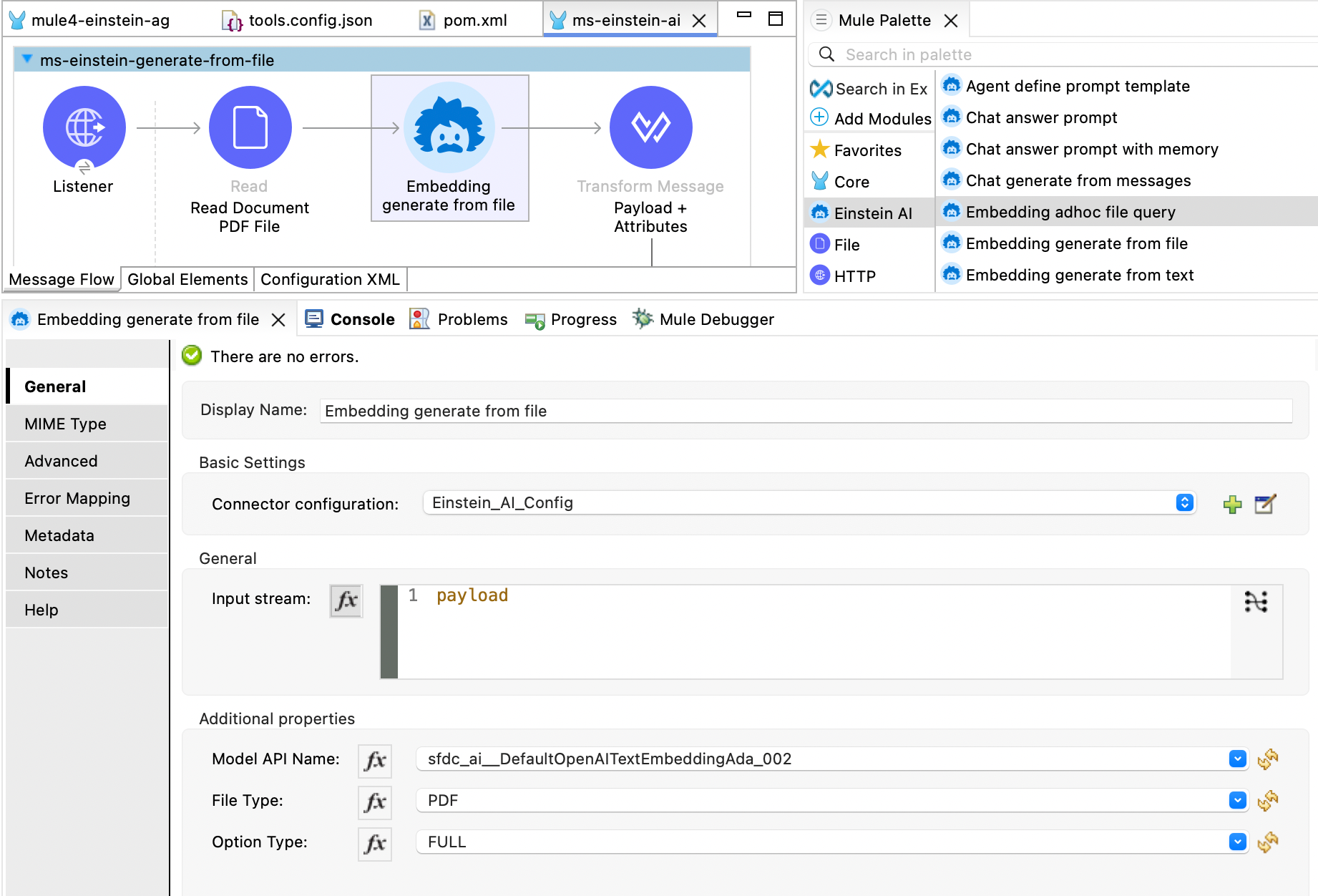 Embedding Generate from File
