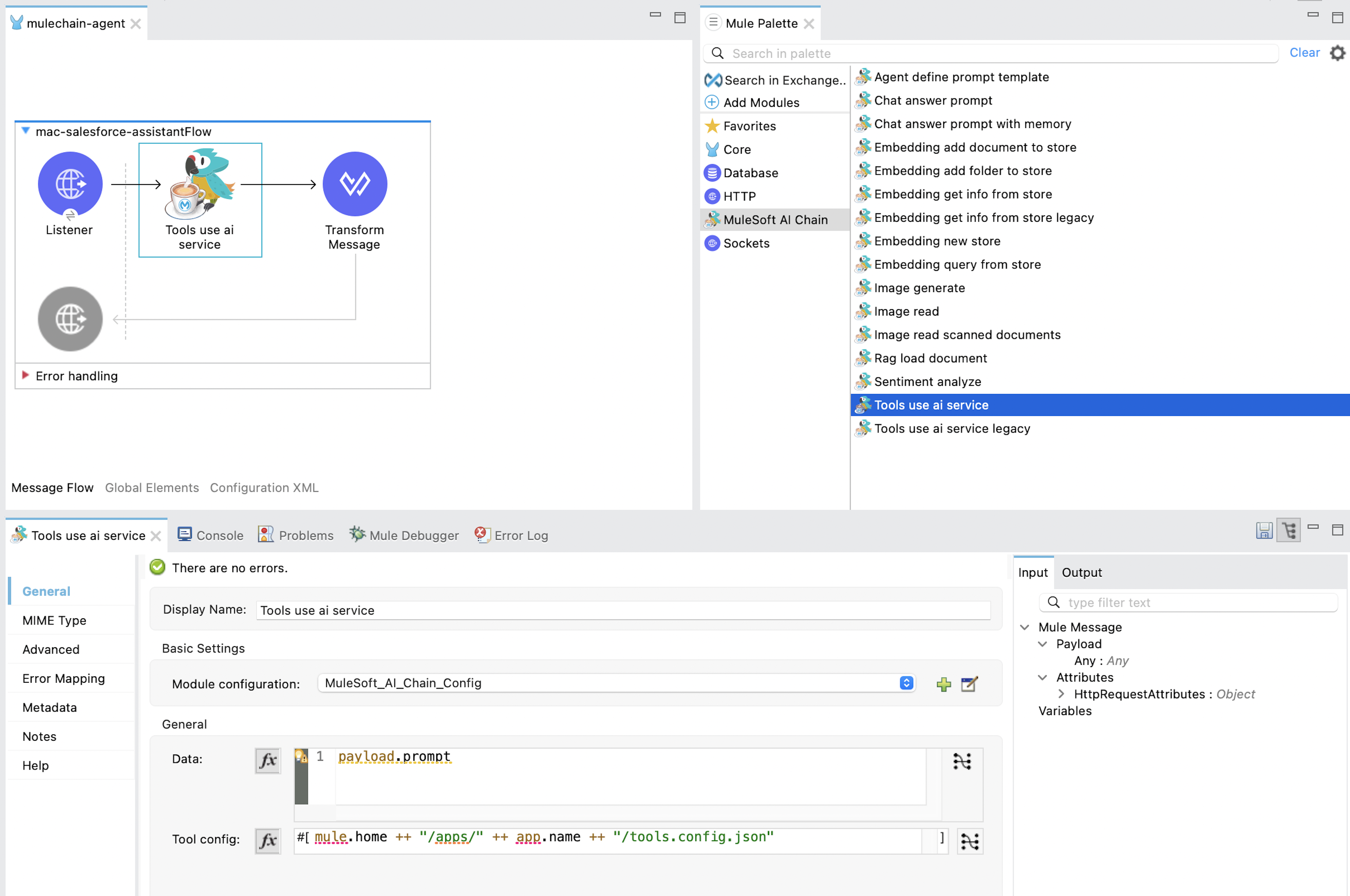 Tools Use AI Service